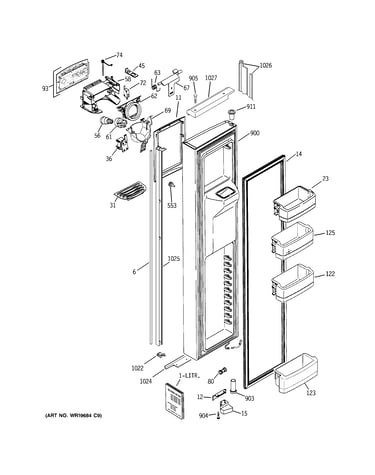 Freezer door