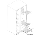 GE GSS25WSWASS freezer shelves diagram
