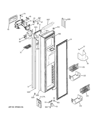 Freezer door