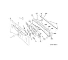 GE DCVH515GF2WW controls & backsplash diagram