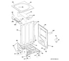 GE DCVH515GF2WW cabinet diagram