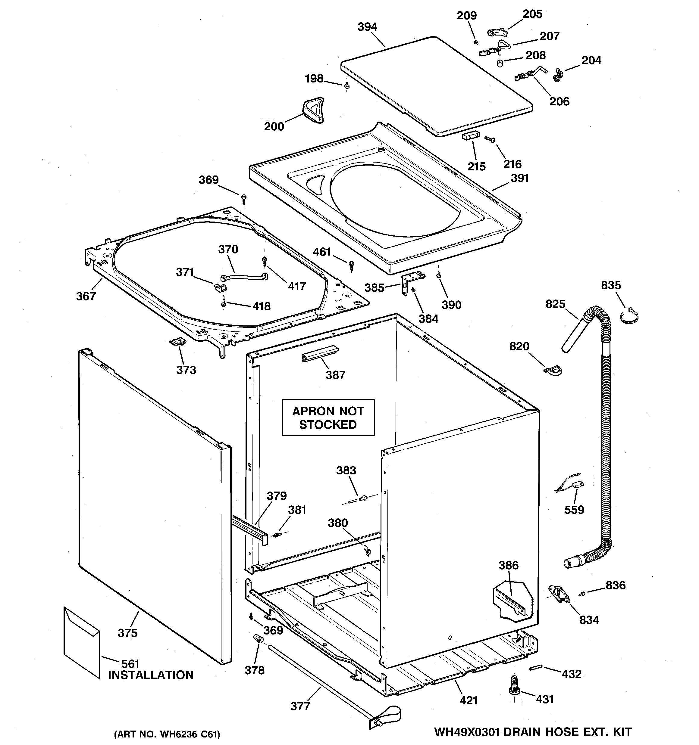 CABINET, COVER & FRONT PANEL