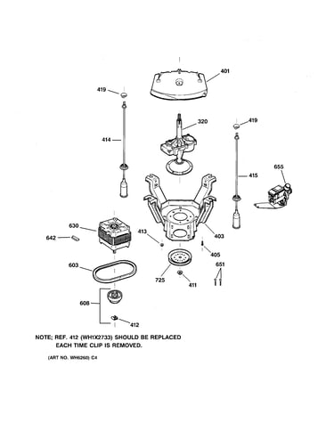 Suspension, pump & drive components
