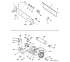 GE EED5600G1WW backsplash, blower & motor assembly diagram