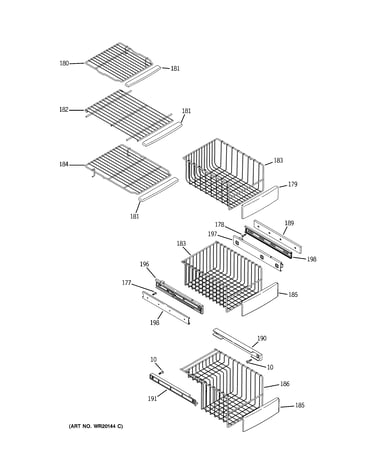 Freezer shelves