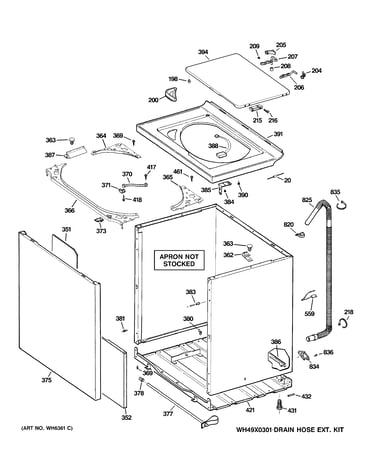 Cabinet, cover & front panel