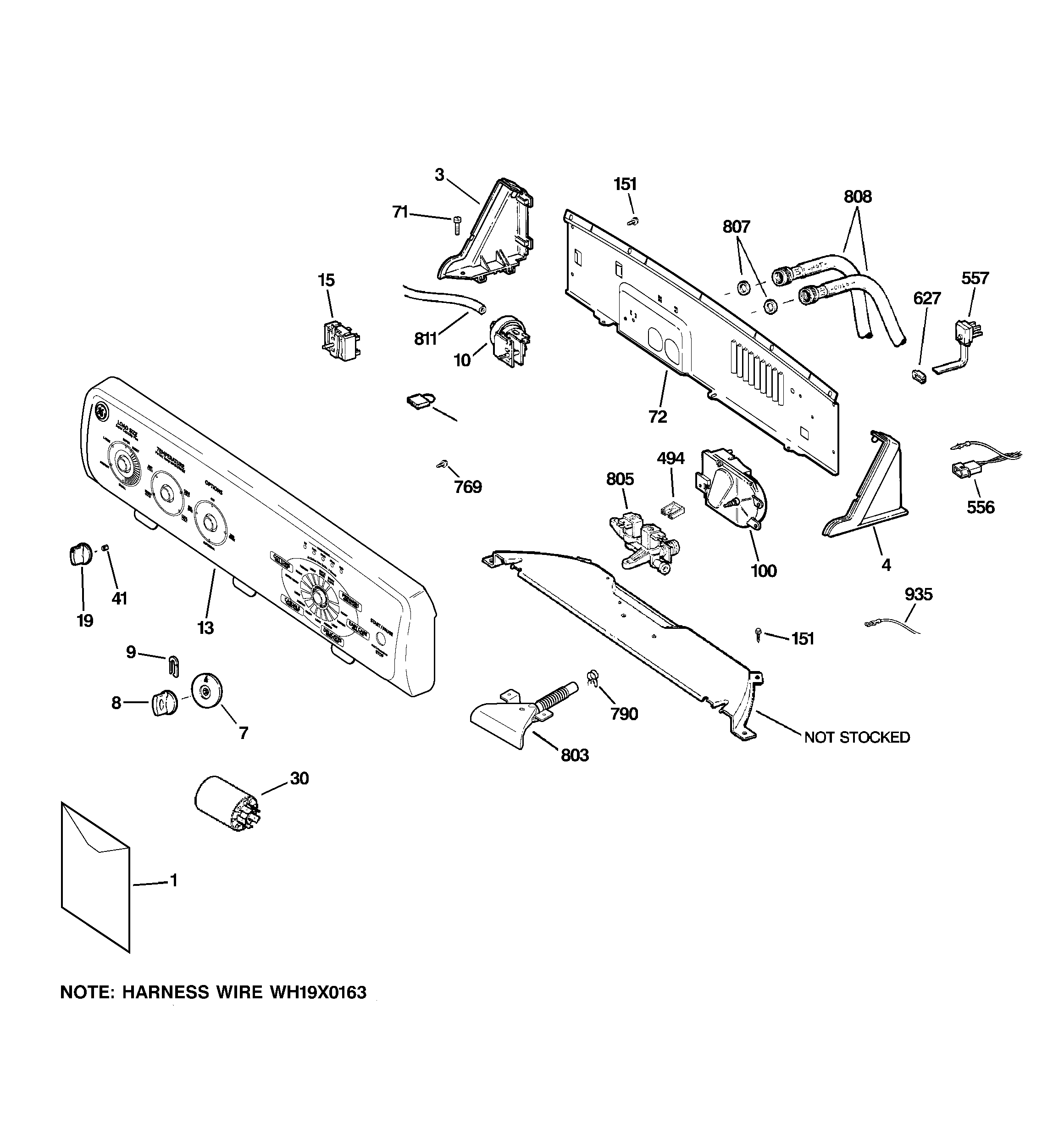 Controls & backsplash