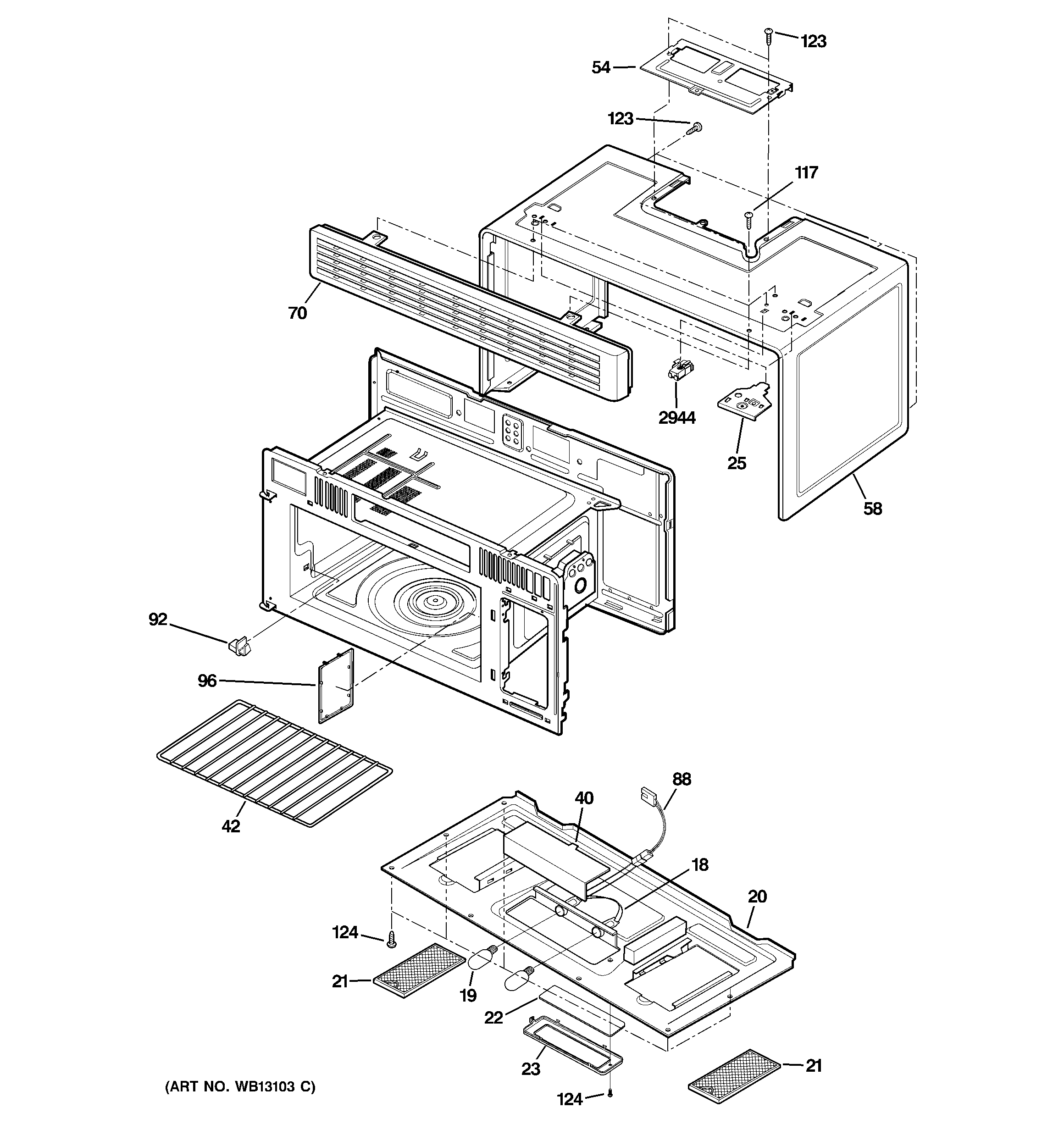 Oven cavity parts