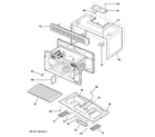 GE JVM1640BH001 oven cavity parts diagram