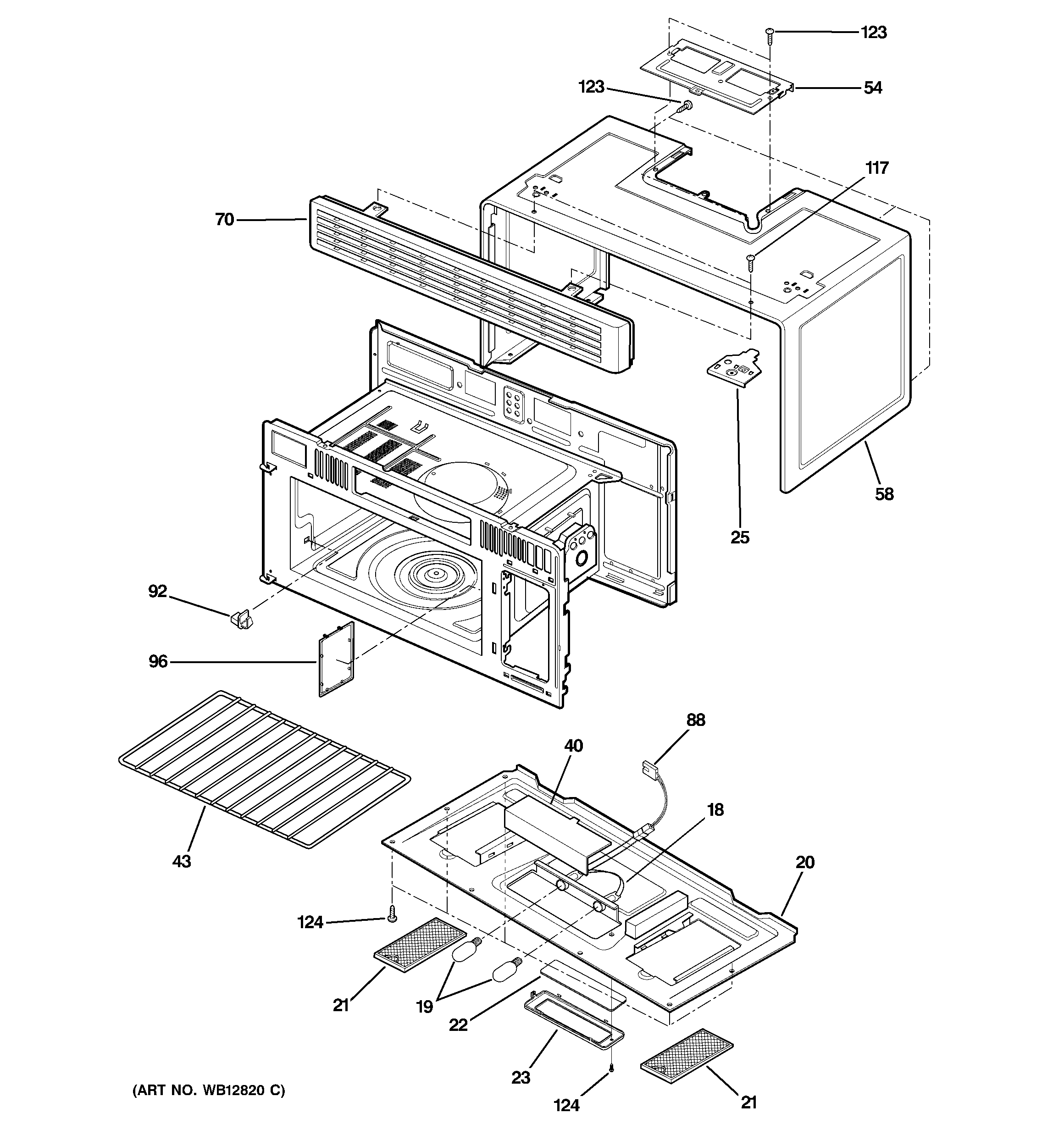 Oven cavity parts