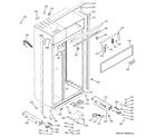 GE ZISB420DRJ case parts diagram