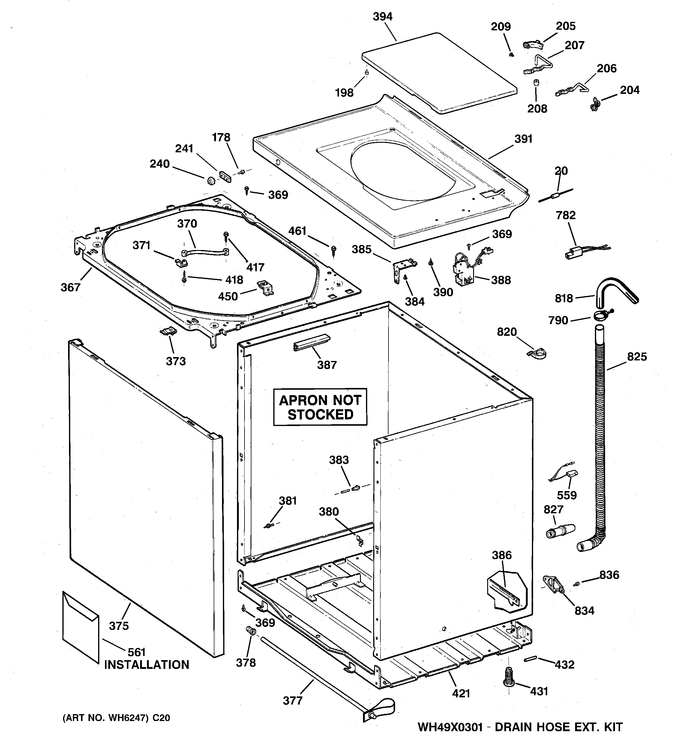 Cabinet, cover & front panel