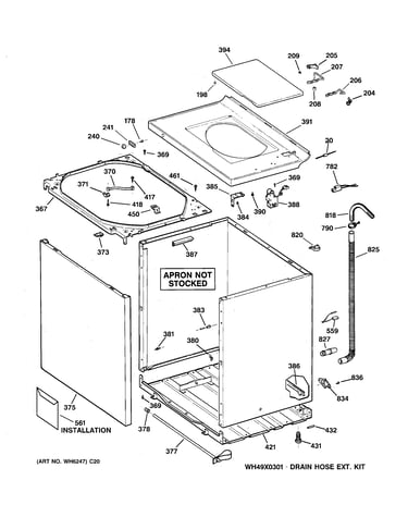 Cabinet, cover & front panel