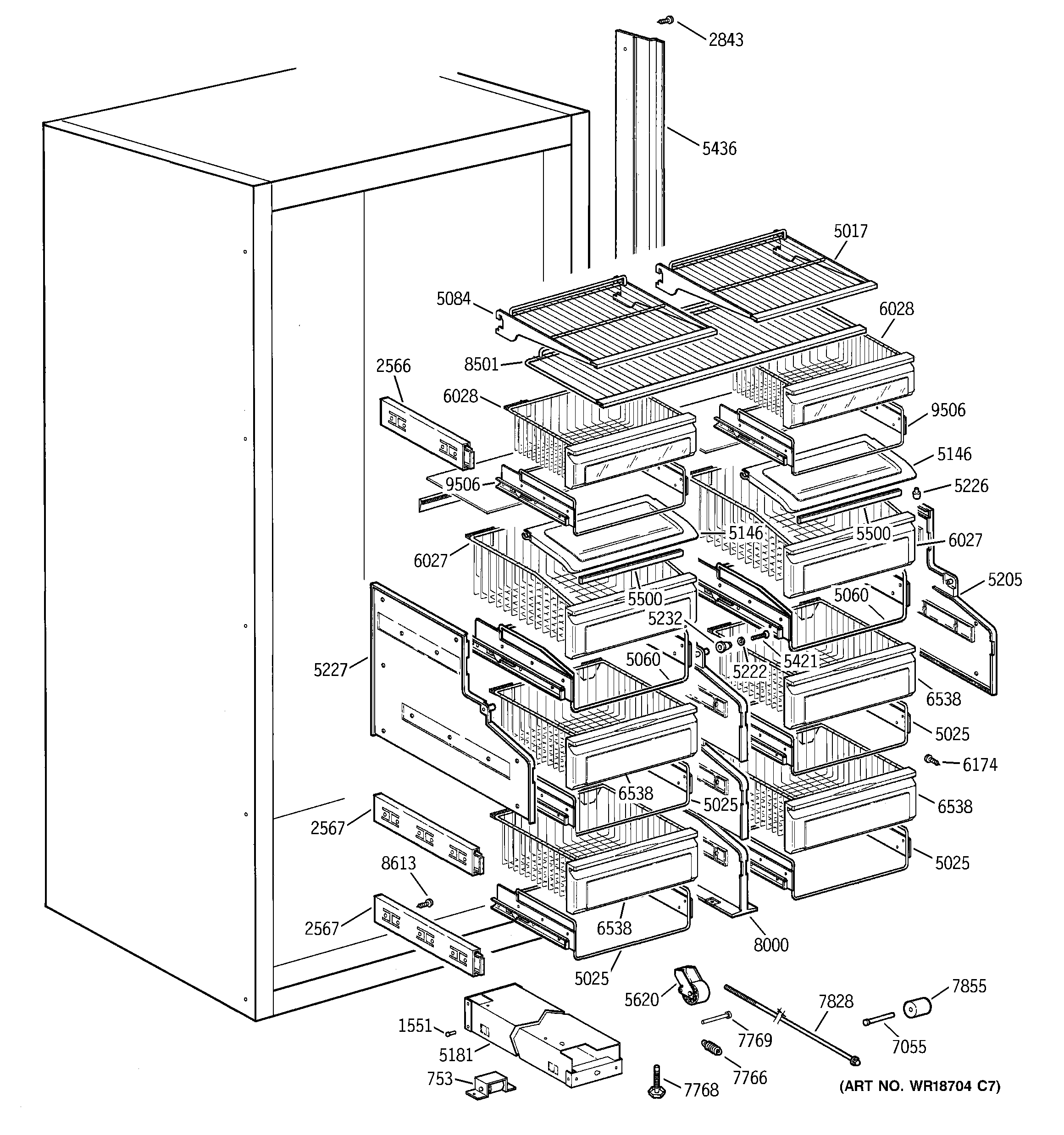 Shelves & drawers