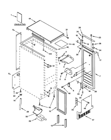 Cabinet, liner & door parts