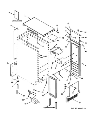 Cabinet, liner & door parts
