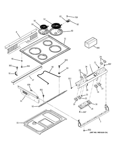 Control panel & cooktop