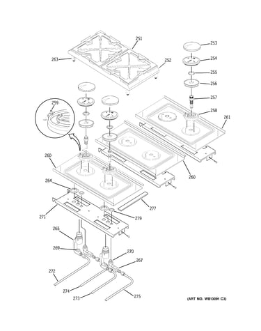 Gas & burner parts