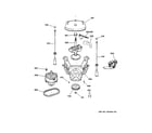 GE S3700E0WW suspension, pump & drive components diagram