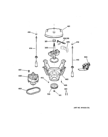 Suspension, pump & drive components