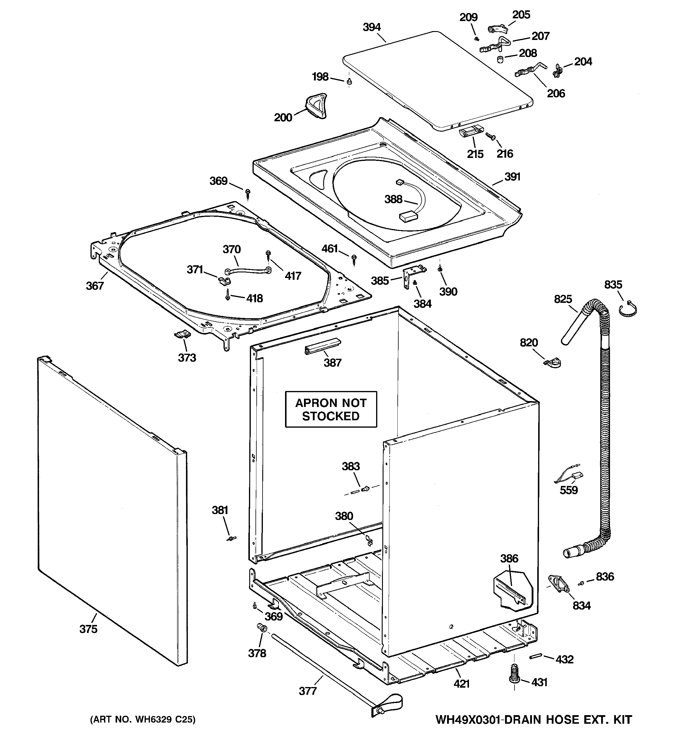 CABINET, COVER & FRONT PANEL