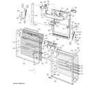 GE ZBD7100G00SS door assembly diagram