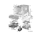 GE ZBD7100G01SS basket & wrap assembly diagram