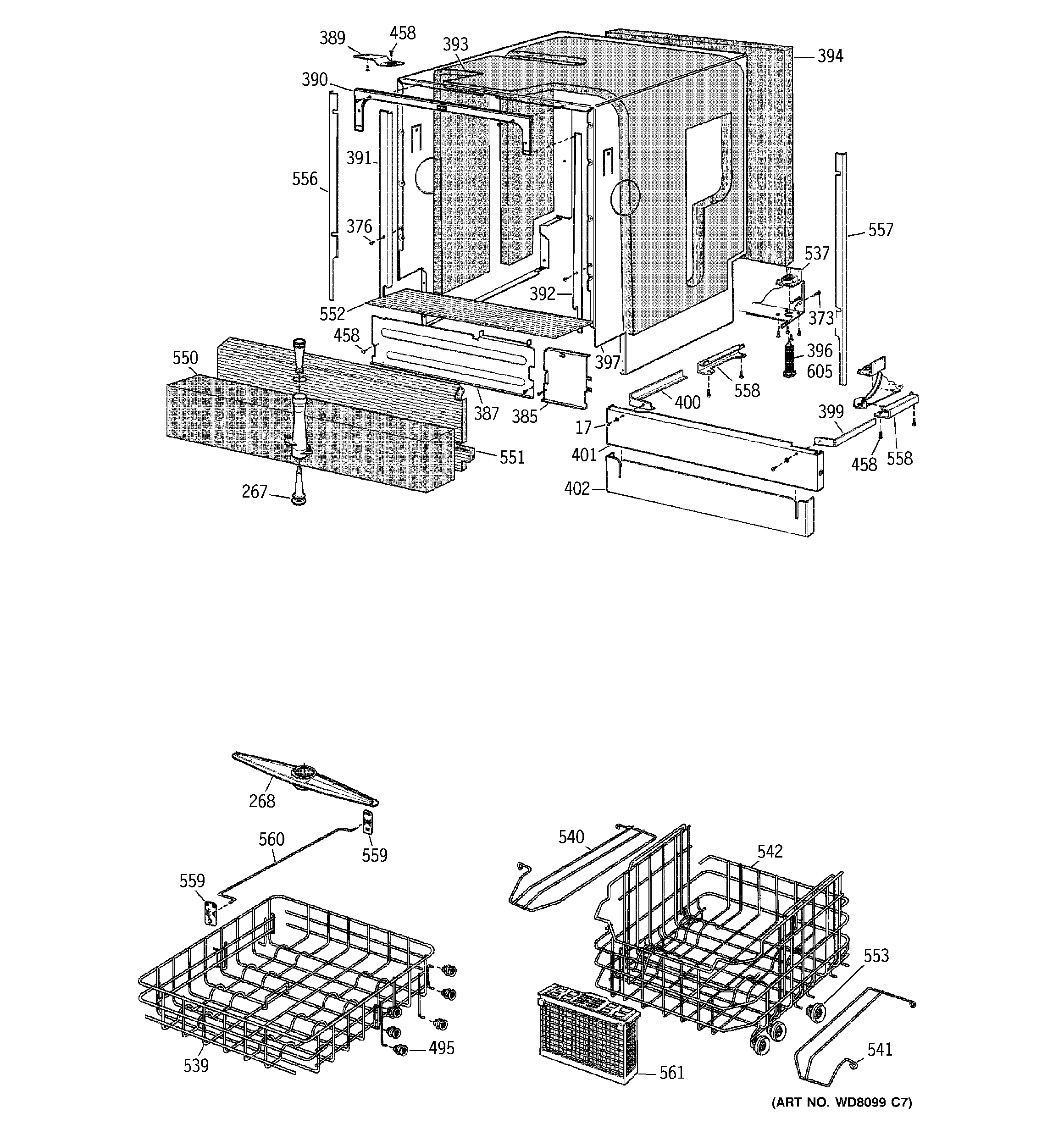 Basket & wrap assembly