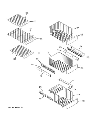 Freezer shelves