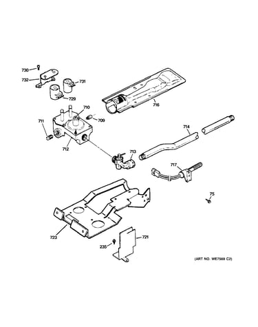 Gas valve & burner assembly