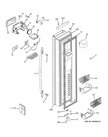 Freezer door