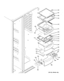 Fresh food shelves