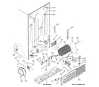 GE PSH25PSTBSV sealed system & mother board diagram