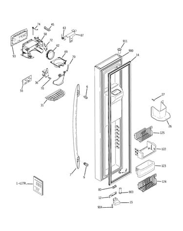 Freezer door