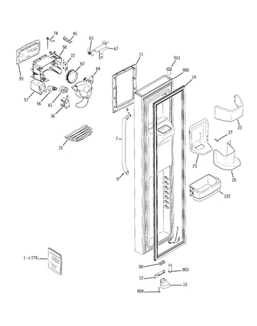 Freezer door
