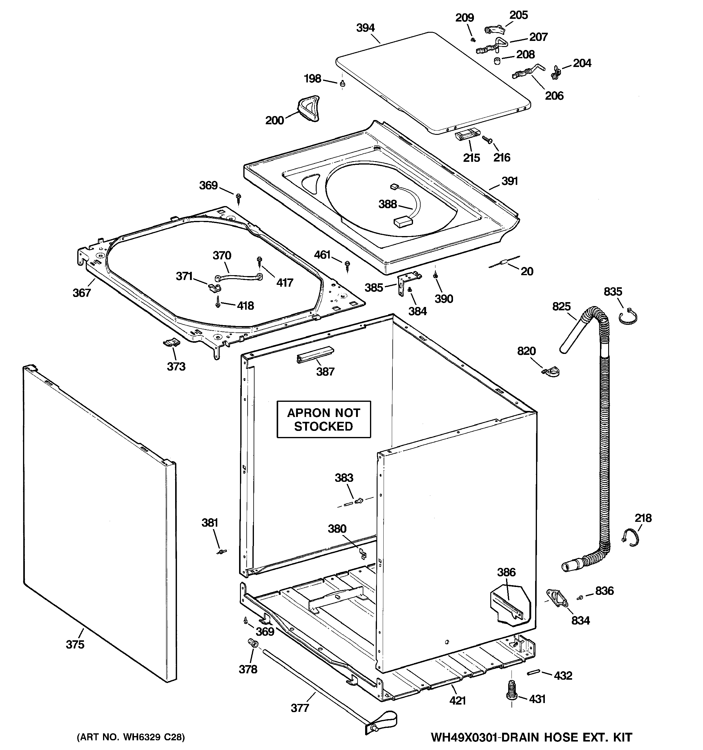 Cabinet, cover & front panel