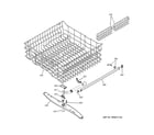 GE GHD5711N10BB upper rack assembly diagram