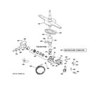 GE GHDA350N00WW motor-pump mechanism diagram