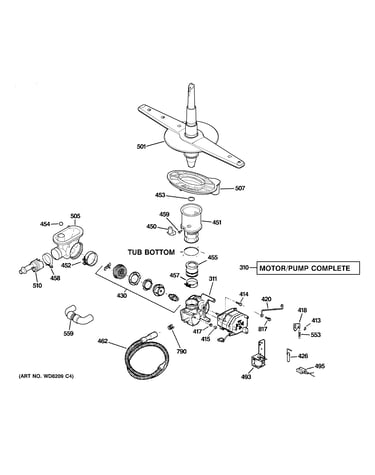 Motor-pump mechanism