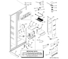 GE PSC25PSTBSS fresh food section diagram