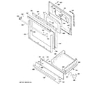 GE JGBS16WEP1WW door & drawer parts diagram