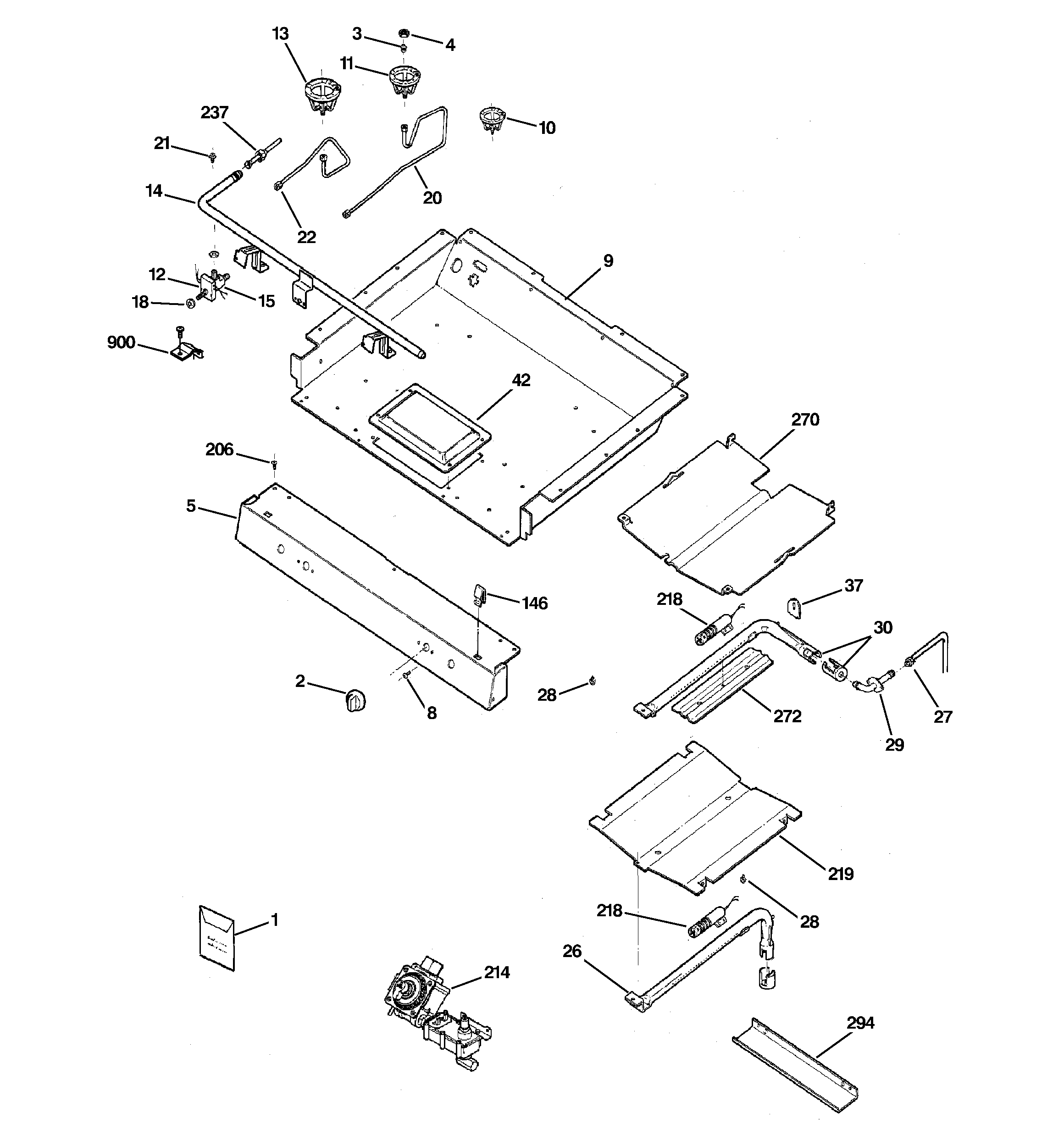 Gas & burner parts