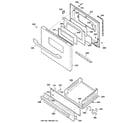 GE JGBS21HEH7WW door & drawer parts diagram