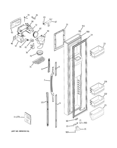 Freezer door