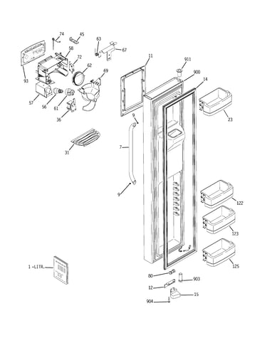 Freezer door