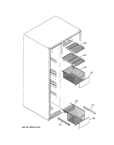 Freezer shelves