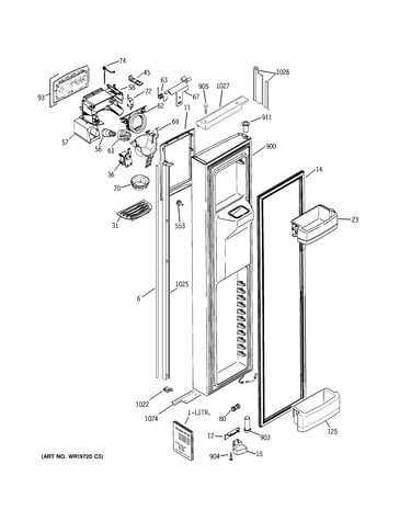 Freezer door