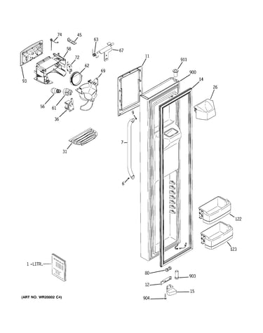 Freezer door