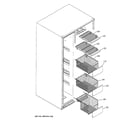 Hotpoint HSK27MGSECCC freezer shelves diagram