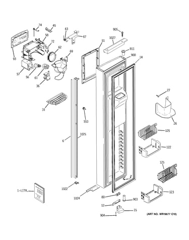 Freezer door